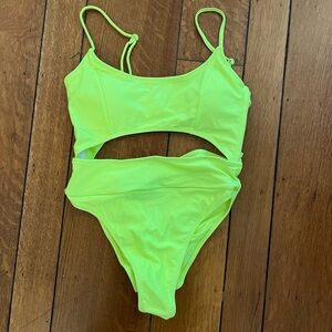 Neon Cut-Out One Piece Swimsuitt | New never worn | size M